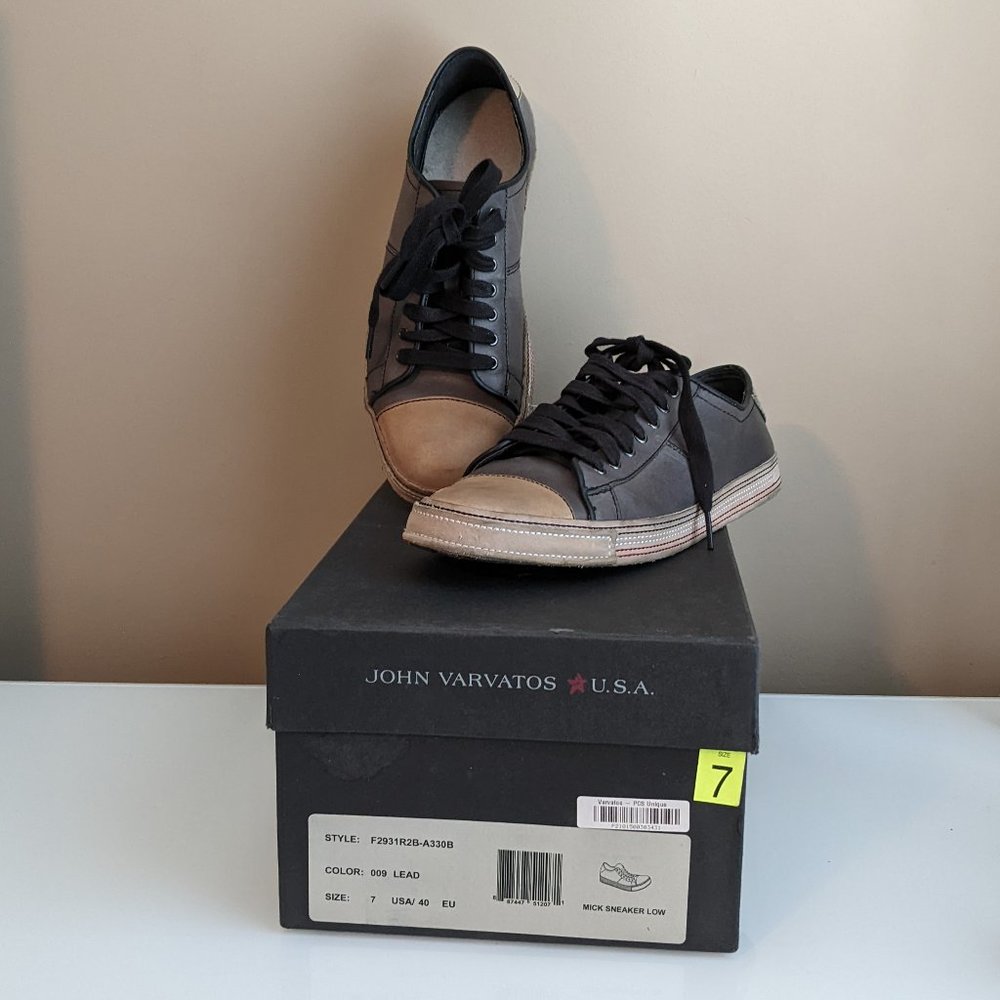John Varvatos Mick Sneaker Low 009 Lead Size 7